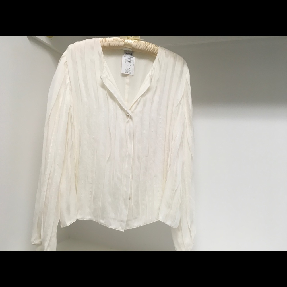 Armani Collezioni never worn cream blouse,
